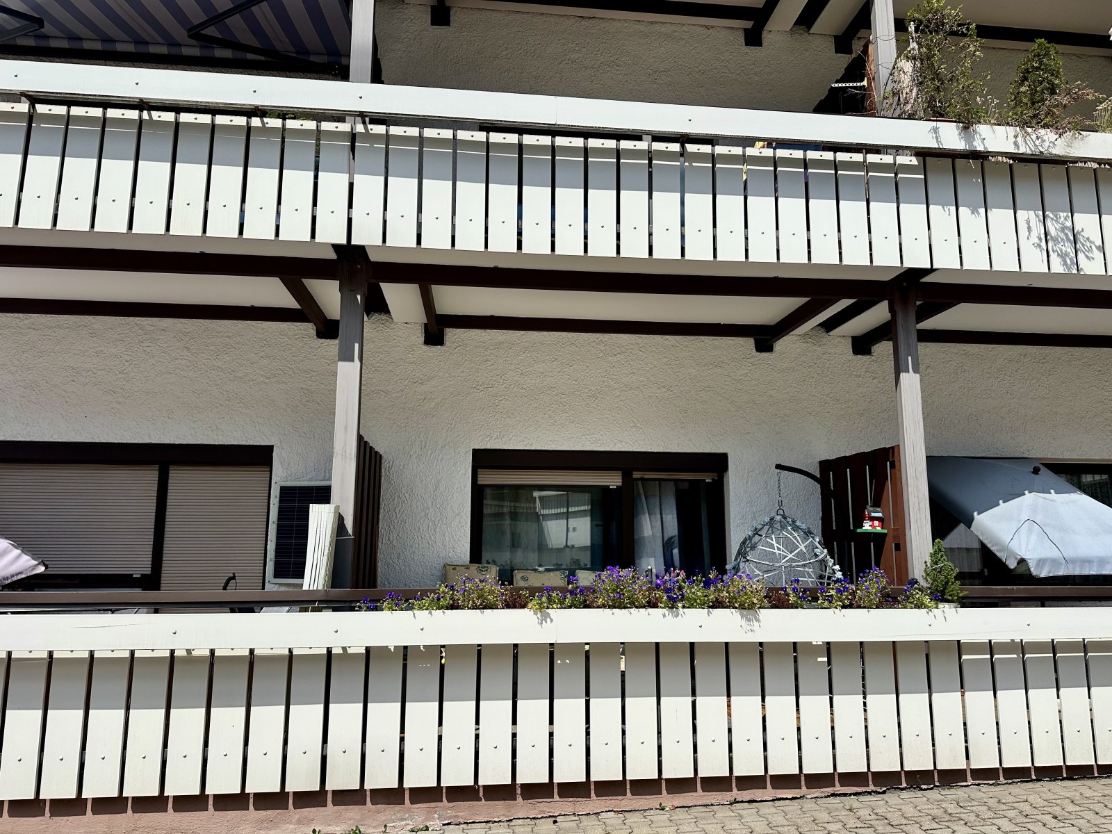 Kapitalanlage - vermietetes 1 Zimmer Apartment im Erdgeschoss mit Balkon in Durach oder Eigennutzung