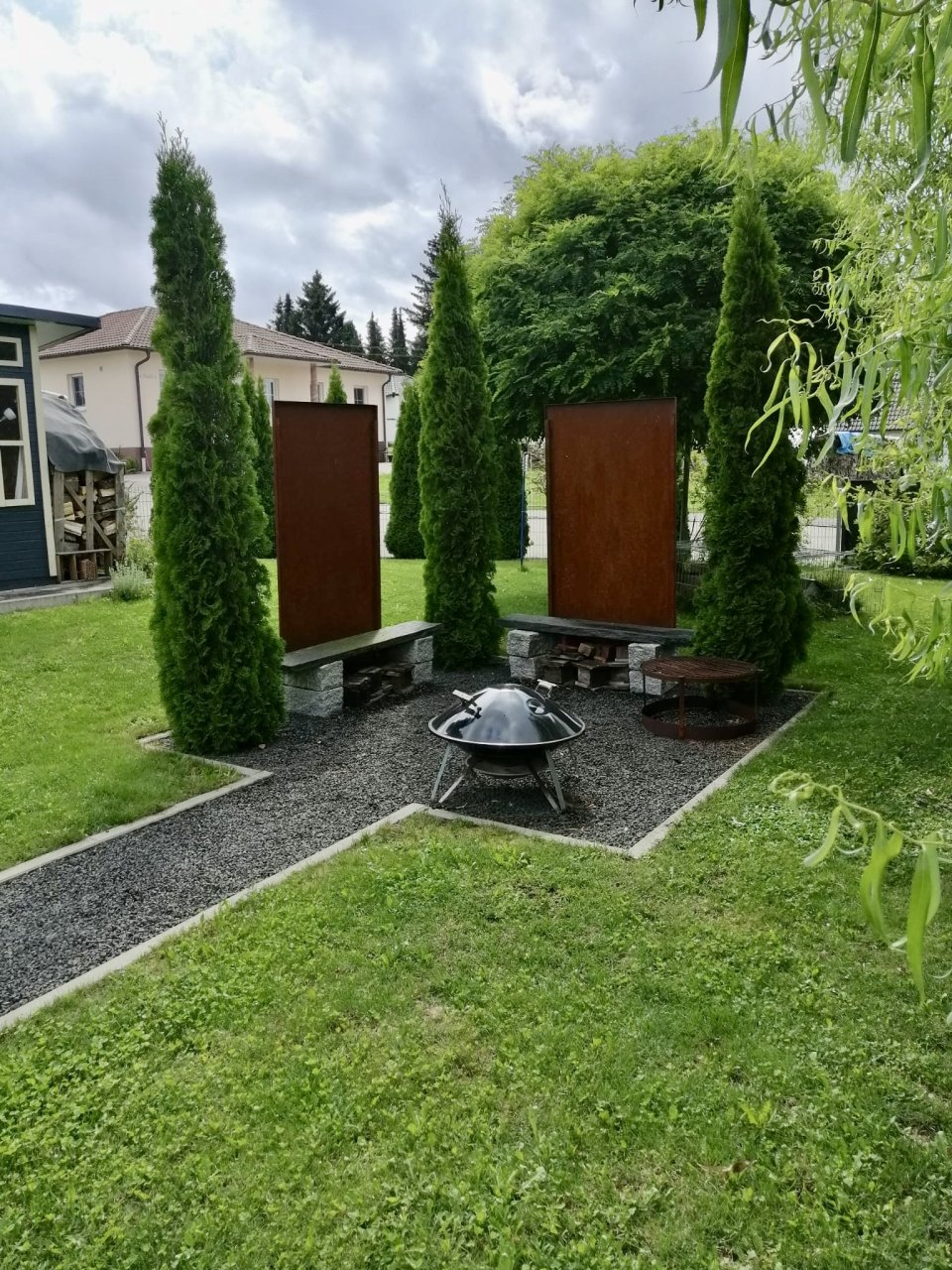 Feuerplatz für schöne Sommerabende